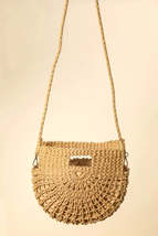 Fame Braided Semi Circle Tote Bag - $736.23 MXN