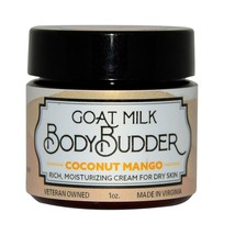 Body Budder Coconut Mango Bates Family Farm Goat Milk Natural 1 oz Travel Size - £7.08 GBP