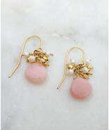 Rose Quartz Cluster Earrings - $115.91