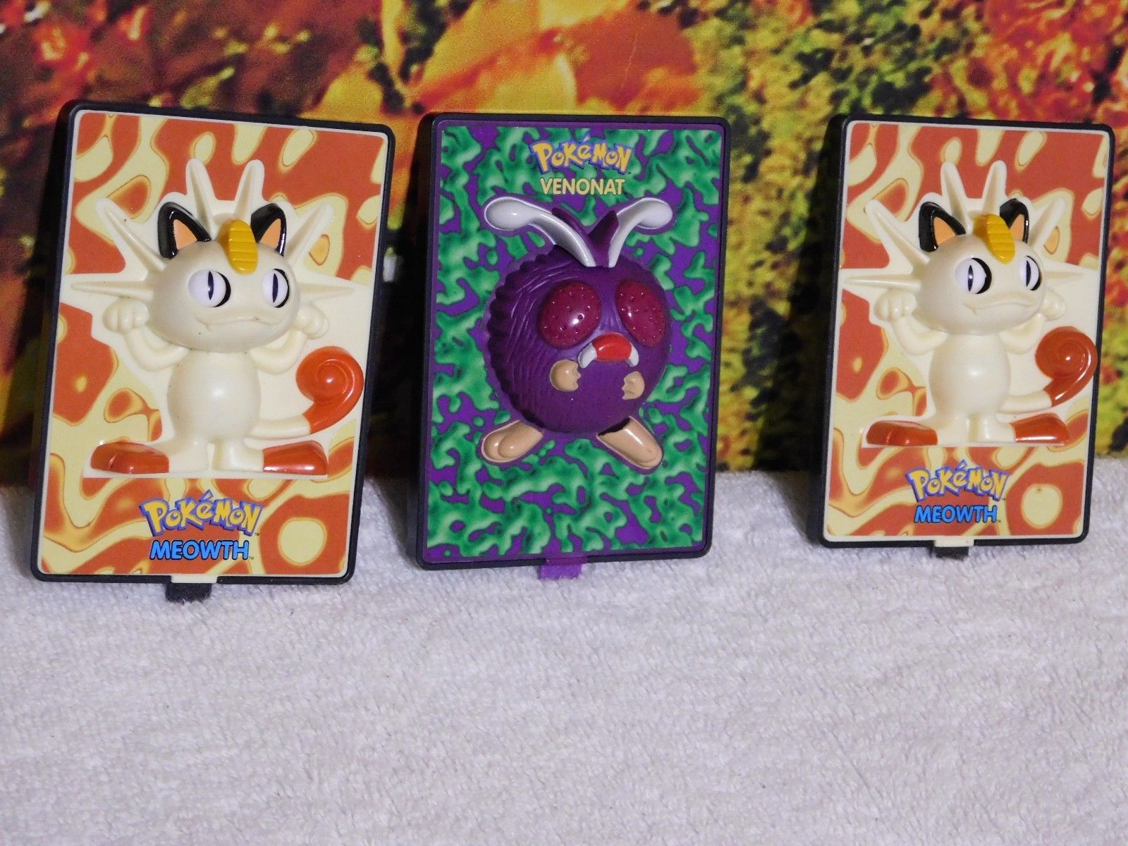 NINTENDO POKEMON CHARACTERS GAME FREAK MOVABLE CARDS FROM BURGER KING - $19.65