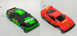 2pc 1992 Tyco Tcr Ford Vs Ferrari Thunderbird Sc + F40 Slot Less Slot Cars Unused - £23.46 GBP