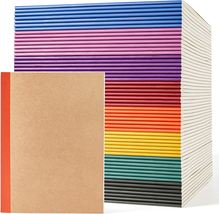 56 Pack Composition Notebooks Bulk, Kraft Cover Lined Blank College Ruled Compos - $86.20