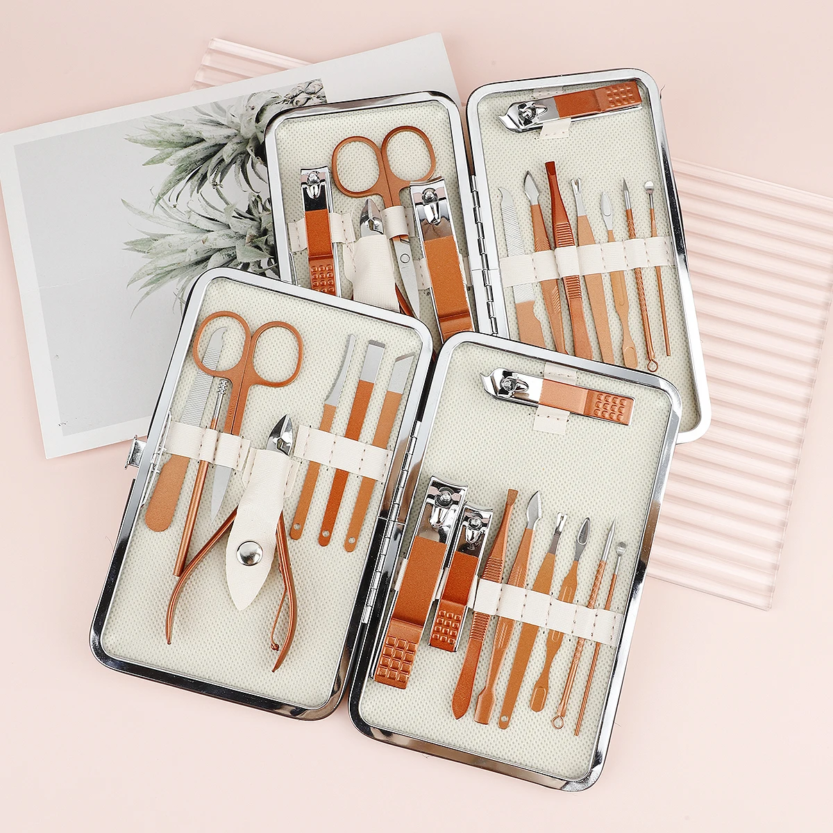 7/10/12/16/18pcs Manicure Cutters Nail Clipper Set Household Stainless Steel Ear - £12.10 GBP+