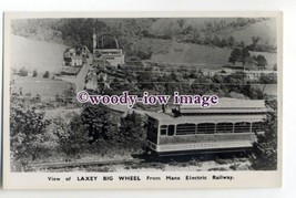 tq1998 - I.O.M. - Laxey Big Wheel from the Manx Electric Railway- Postcard - $2.54