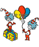 DR SEUSS Thing 1 Thing 2 Balloons Cross Stitch Pattern - €3,40 EUR