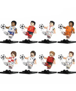 8Pcs Football Super Stars Minifigures Mbappe Kane Kroos De Bruyne Mini B... - $450.80 MXN