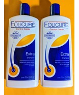 2X FOLICURE EXTRA Shampoo FULLER†THICKER Hair 23.6fl.oz.†MEX†Reduce Caid... - £20.45 GBP