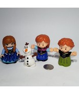 Lot of 4 Fisher Price Little People 2 Frozen Anna Figures and LEGO Olaf ... - £11.95 GBP