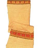 Croscill Golden Beige Southwestern Stripe Fabric Shower Curtain Red Gree... - £15.70 GBP