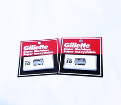 Vintage NEW Gillette Super Stainless - 10 Blades - Vintage - USA- N.O.S.... - £11.96 GBP