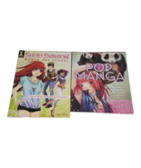 Lot of 2 How to Draw Manga Books Pop Manga &amp; Shojo Fashion Manga Art School - $14.84