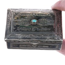 Morris Robinson (1900-1987) Hopi Silver box with turquoise - £2,413.27 GBP