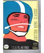 1959 Cotton Bowl Game Program TCU Horned Frogs Air Force Falcons - $514.92 CAD