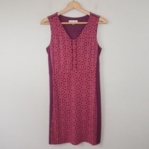 Stitch Fix 41 Hawthorn | Burgundy &amp; Pink Print Dress, size small - £21.29 GBP