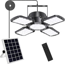 Auzev Solar Shed Light 176 LED, 4-in-1 Motion Pendant Lamp w/ Remote - $66.32