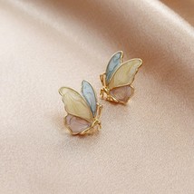 Trendy Exquisite Butterfly S925 Needle Stud Earrings for Women Designer Creativi - £10.50 GBP