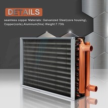 Water to Air 12x15 Heat Exchanger Stainless Steel For Outdoor Wood Furnaces - $80.40