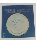 Hank Williams ‎14 More Of Hank Williams Greatest Hits Vol. lll Record - $73.59 MXN