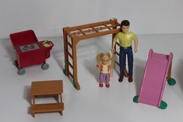 Fisher price Loving Family dollhouse Playground slide picnic swing set D... - $27.67
