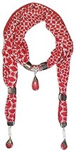 Asravik-Necklace Jewellery Scarf for Women &amp; Girls Tassel Type Pendant Scarves - £18.65 GBP
