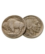 1925-S &amp; 1927-S 5c Buffalo Nickel Lot of 2 Coins in Very Fine VF Condition - $1,855.18 MXN
