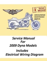 2009 Harley Davidson Dyna Models Service Manual Download - $22.95