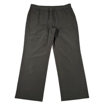 Talbots Womens 16 Black Pull On Drawstring Pants Elastic Waist - $25.99