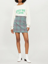WILDFOX Damen Sweatshirt Spend Vintage Lace Weiss Größe XS WCO9603E7 - $56.26