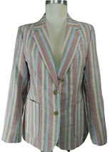 Vintage Mod Queens Way to Fashion Multi Color Striped Blazer Sportscoat ... - £51.11 GBP