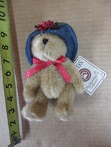 NOS Boyds Bears MADISON 904447 Fabric Teddy Bear Denim Hat  B44 F* - £21.45 GBP
