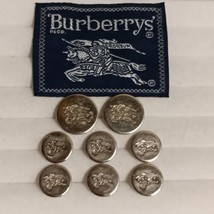 Burberrys Silver Blazer Buttons 8 2-Large, 6 Smaller Prorsum Knight - $68.95