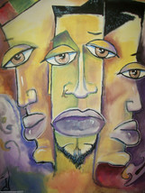 Original 8x10&quot; Ethic African American Urban Canvas Wall Art 3:- R Doward... - $18.81