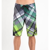 Men's Guys O'neill Lopezfreak Green Plaid Board Shorts Swim Suit New $65 - $39.99