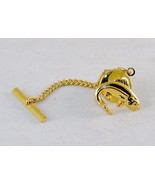 Men&#39;s Tie Tack ~ 2 Piece, Gold Tone ~ Large Jumping Sport Fish ~ #5310340 - $182.37 MXN