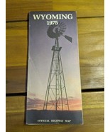 Vintage 1975 Wyoming Official Highway Map Brochure - $276.80 MXN