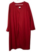 Vtg Roaman’s Long Red Dress Duster Jacket Large Party Cocktail Dressy Co... - $24.74