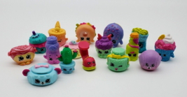 Shopkins Mini Figures Toys Lot 16 Moose Bessy Baseball Happy Places Wilma Wedge - $8.80