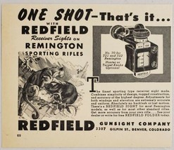 1948 Print Ad Redfield Receiver Rifle Sights for Remington Denver,Colorado - £7.75 GBP