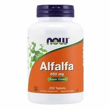 NOW Supplements, Alfalfa 650 mg source of Vitamin K, Green Superfoods, 250 Ta... - £12.01 GBP