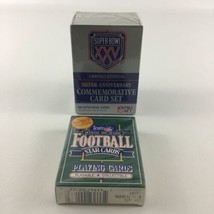 NFL Super Bowl XXV Commemorative Card Set Football Playing Cards New Vintage 90s - £23.46 GBP