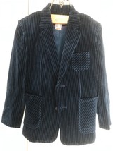 Vintage hand made Bespoke Boy&#39;s Velvet Jacket Sport Suit Jacket approx sz 5-7 - £27.69 GBP