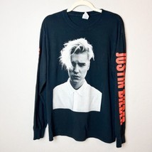 2016 Justin Bieber T-shirt Size Medium Purpose World Tour Concert Long-sleeve - £11.76 GBP