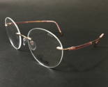 Silhouette Brille Rahmen 5554 I0 3530 Venture Lila Gold Rahmenlose 54-19... - £184.39 GBP