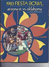 1983 Fiesta Bowl Game Progam Oklahoma Arizona State Switzer - $62.77