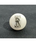 Vintage Rolls Royce Knives 1&quot; White Glass Marble - $239.38 MXN