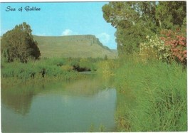 Israel Postcard Sea Of Galilee View Towards Mount Arbel - £1.67 GBP