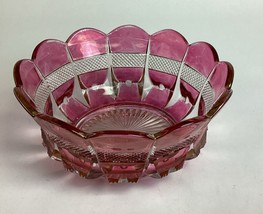 Antique Circa 1890’s EAPG U.S. Glass Maiden&#39;s Blush Banded Master Berry ... - $368.88 MXN