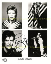 DAVID BOWIE AUTOGRAPHED 8x10 RPT PHOTO COLLAGE MEDIA PICTURE  GREAT PERF... - £15.73 GBP