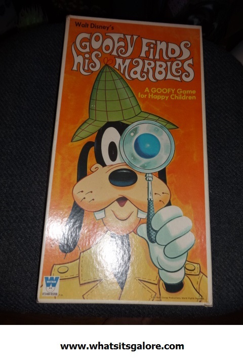 Disney GOOFY FINDS HIS MARBLES game Whitman missing 1 marble "For Happy Children - $10.00