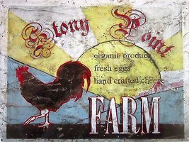 Stony Point Farm Metal Sign - £13.27 GBP